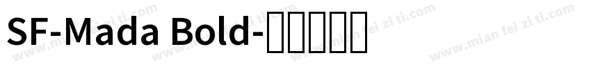 SF-Mada Bold字体转换